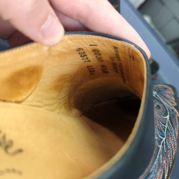 Lucchese Charlie 1 Horse Mayela Slide Western Mules Embroidered Cowgirl Sz 6.5B - Picture 8 of 8